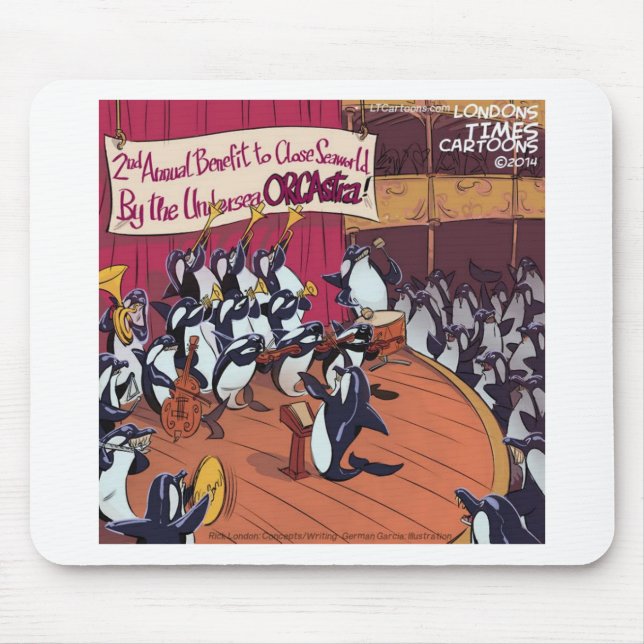 Orca Orchestra Funny Mousepad (Vorne)