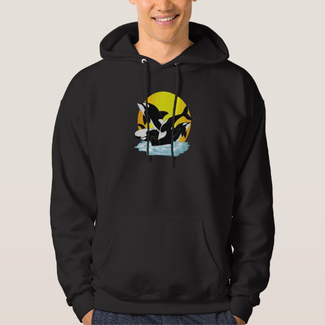 Orca-Ozeantier Mörderwal Hoodie (Vorderseite)
