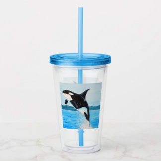 Orca Painting Acryltrinkbecher