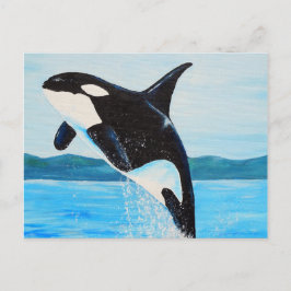 Orca Painting Postkarte
