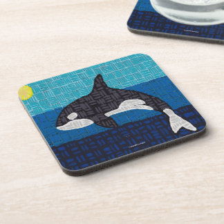 Orca - Plastik-Getränkeuntersetzer Getränkeuntersetzer