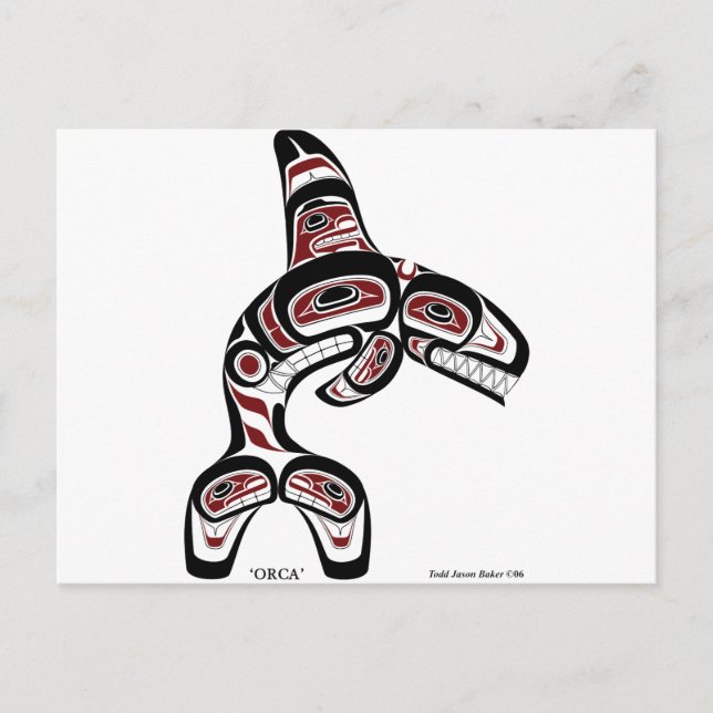 Orca Postkarte (Vorderseite)
