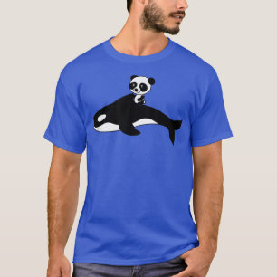 Orca-Schwertwal Panda Bär Baby-Geschenk  T-Shirt