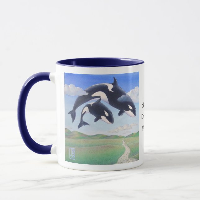 Orca Spirits "C'est ma planète aussi" Mug (Gauche)