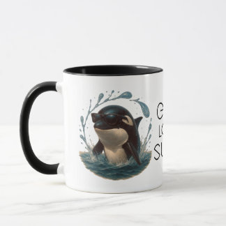 Orca Splash in Shades – Whale & Dolphin Day ELGIS Tasse