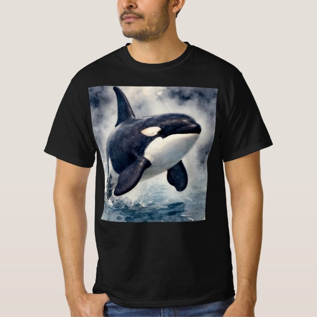 Orca Stormy waves T-Shirt (Vorderseite)