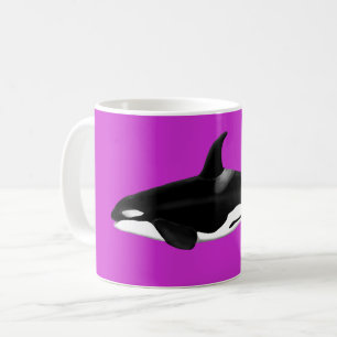 Orca-Tasse in rosa Kaffeetasse