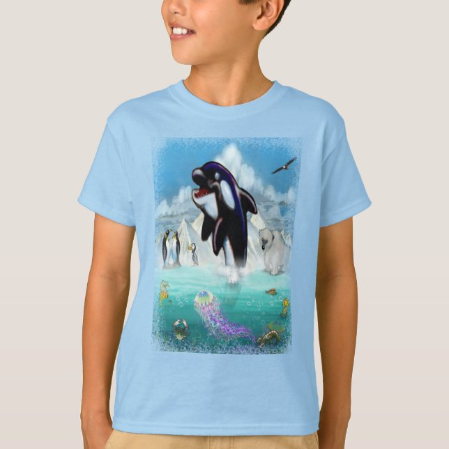 Orca und seine Freunde T-Shirt (Vorderseite)