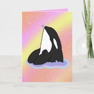 Orca Valentinstag Dankeskarte