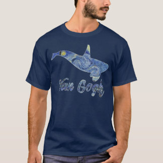 Orca Van Gogh Starry Night Art Van Gogh Painting W T-Shirt