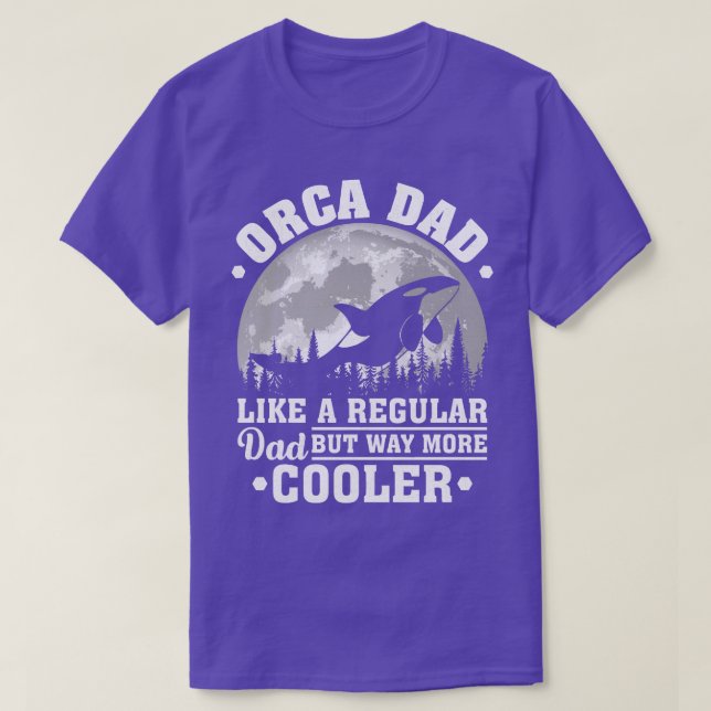 Orca Vater wie ein regelmäßiger Vater Funny Orca V T-Shirt (Design vorne)
