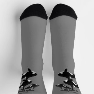 Orca-Wal-Socken Wal-Kunst-Socken - Anpassen Socken