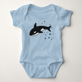 Orca Whale Baby Bodysuit Strampler