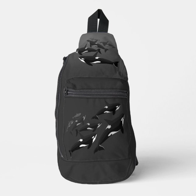 Orca Whale Bag Killer Whale Crossbody Bag (Vorderseite)