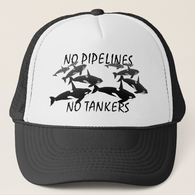 Orca Whale Baseball Cap Killer Whale Hats Caps Truckerkappe (Vorderseite)