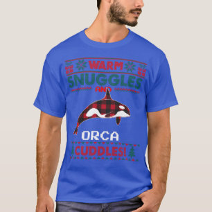 Orca Whale Christmas Pajama Ugly Weihnachtssüß T-Shirt