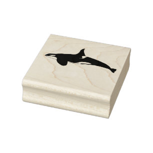 Orca Whale Gummistempel