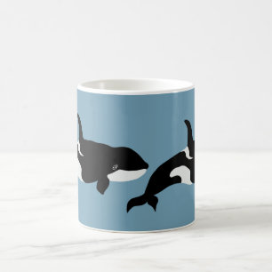 Orca Whale Illustration Cetacea Kaffeetasse