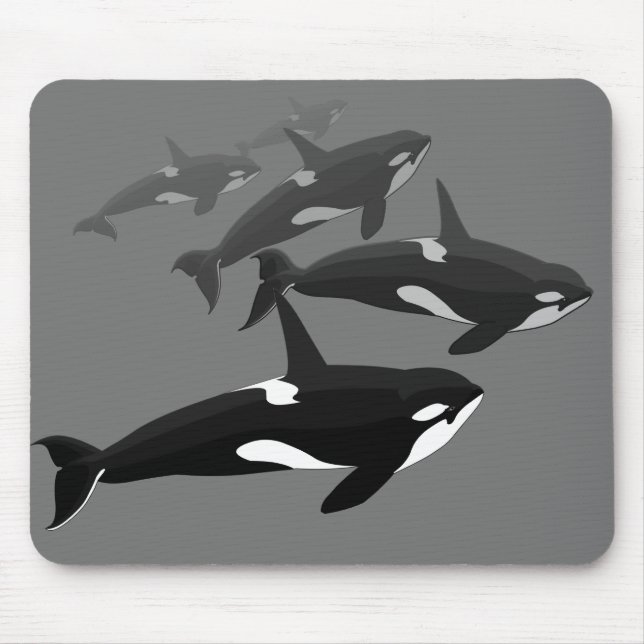 Orca Whale Mousepad Custom Killer Whale Mouse Pad (Vorne)