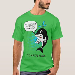 Orca Whale Pun Whale Lovers Gabe Jockey Funny Funn T-Shirt