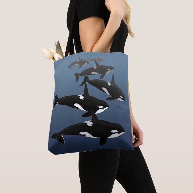 Orca Whale Tote Bag Öko Friendly Killer Whale Bag Tasche (Von Nahem)
