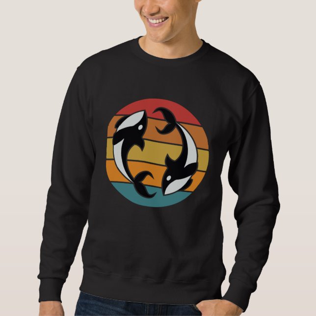 Orca Whale Watchers Graphic Sweatshirt (Vorderseite)
