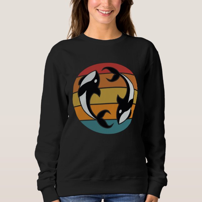 Orca Whale Watchers Graphic Sweatshirt (Vorderseite)