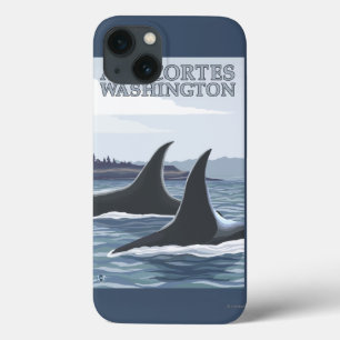 Orca Whales #1 - Anacort, Washington Case-Mate iPhone Hülle