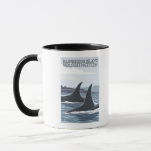 Orca Whales #1 - Bainbridge Island, Washington Tasse