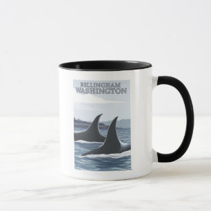 Orca Whales #1 - Bellingham, Washington Tasse