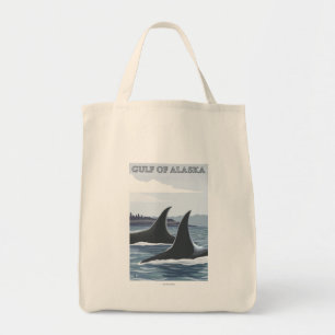 Orca Whales #1 - Golf von Alaska Tragetasche