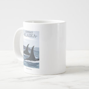Orca Whales #1 - Juneau, Alaska Jumbo-Tasse