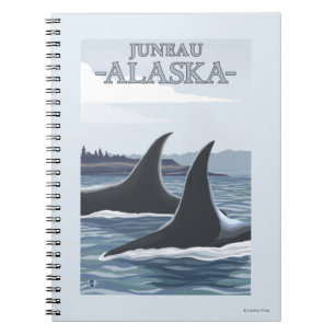 Orca Whales #1 - Juneau, Alaska Notizblock