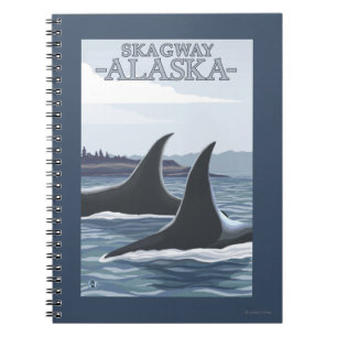 Orca Whales #1 - Skagway, Alaska Notizblock
