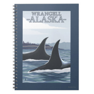 Orca Whales #1 - Wrangell, Alaska Notizblock