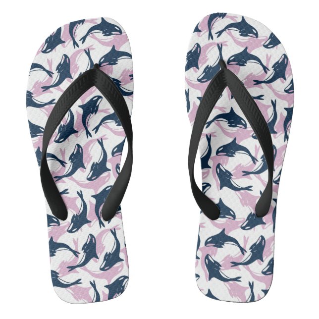 Orca Whales Flip Flops (Fußbett)