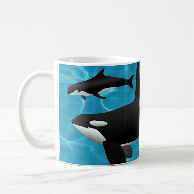 Orca Whales Kaffeetasse (Links)