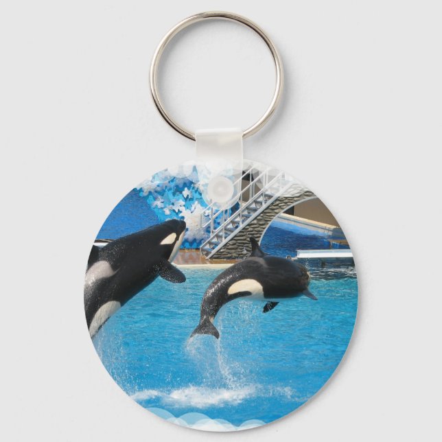 Orca Whales Schlüsselanhänger (Vorderseite)
