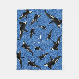 Orca Wild Killer Whale Pod   Personalisiert Fleecedecke