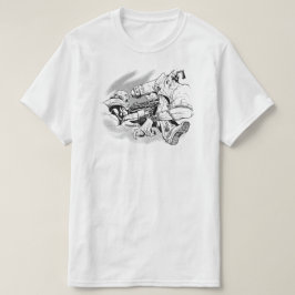 Orcan Duel Fantasy Art Gamer Graphic T-Shirt