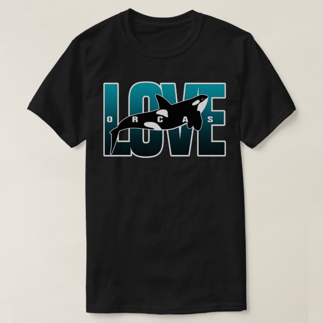Orcas Conservation Orca Lover gerettet T-Shirt (Design vorne)