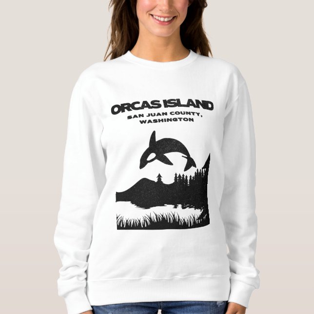 Orcas Insel Außenwelt Wandern Sweatshirt (Vorderseite)
