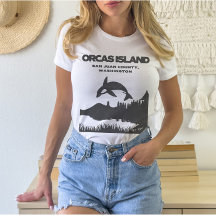 Orcas Island Grunge Ästhetischer T - Shirt