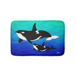 Orcas - kleine Badematte