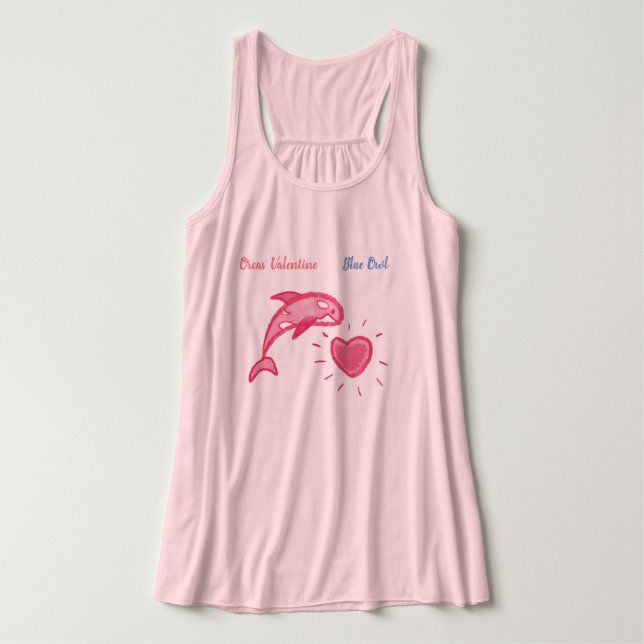 Orcas' Valentine - Racerback der Song-Serie  Tank Top (Design Vorderseite)