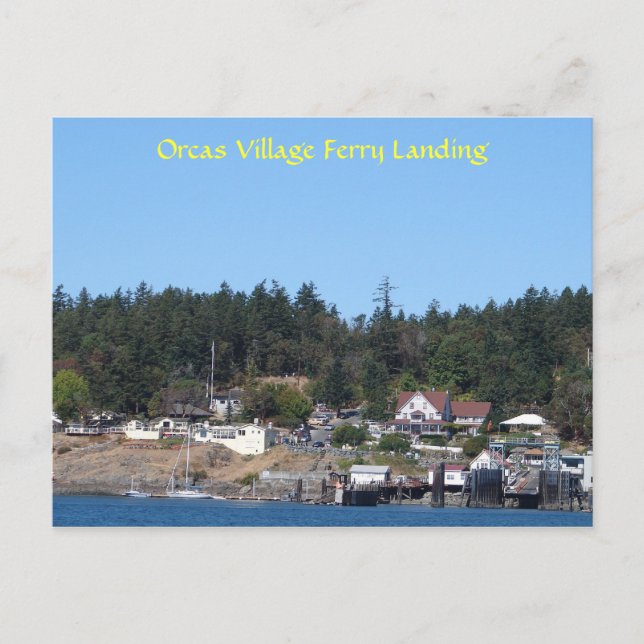 Orcas Village Ferry Landung Postkarte (Vorderseite)