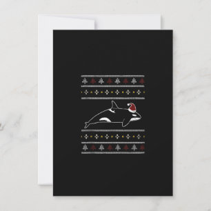 Orcas Whale Sea Kreation Weihnachtssaison Urlaub Einladung
