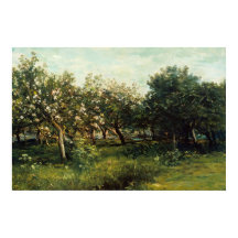 Orchard Bäume Landschaftsbild Malerei