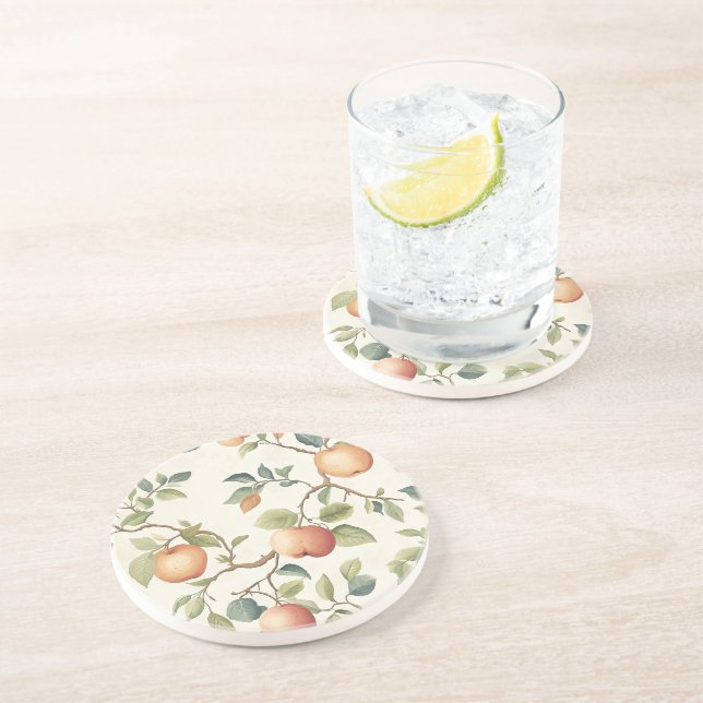 Orchard Blossom Sandstone Getränkeuntersetzer (Seite)