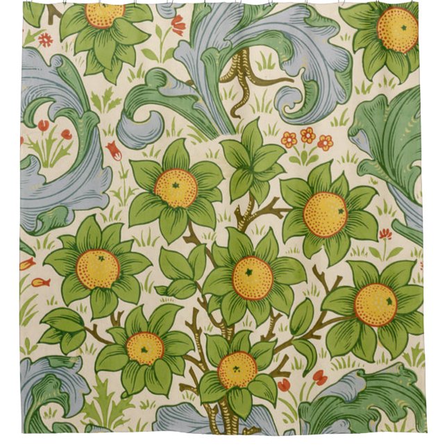 Orchard Dearle 1899 von William Morris Duschvorhang (Vorderseite)